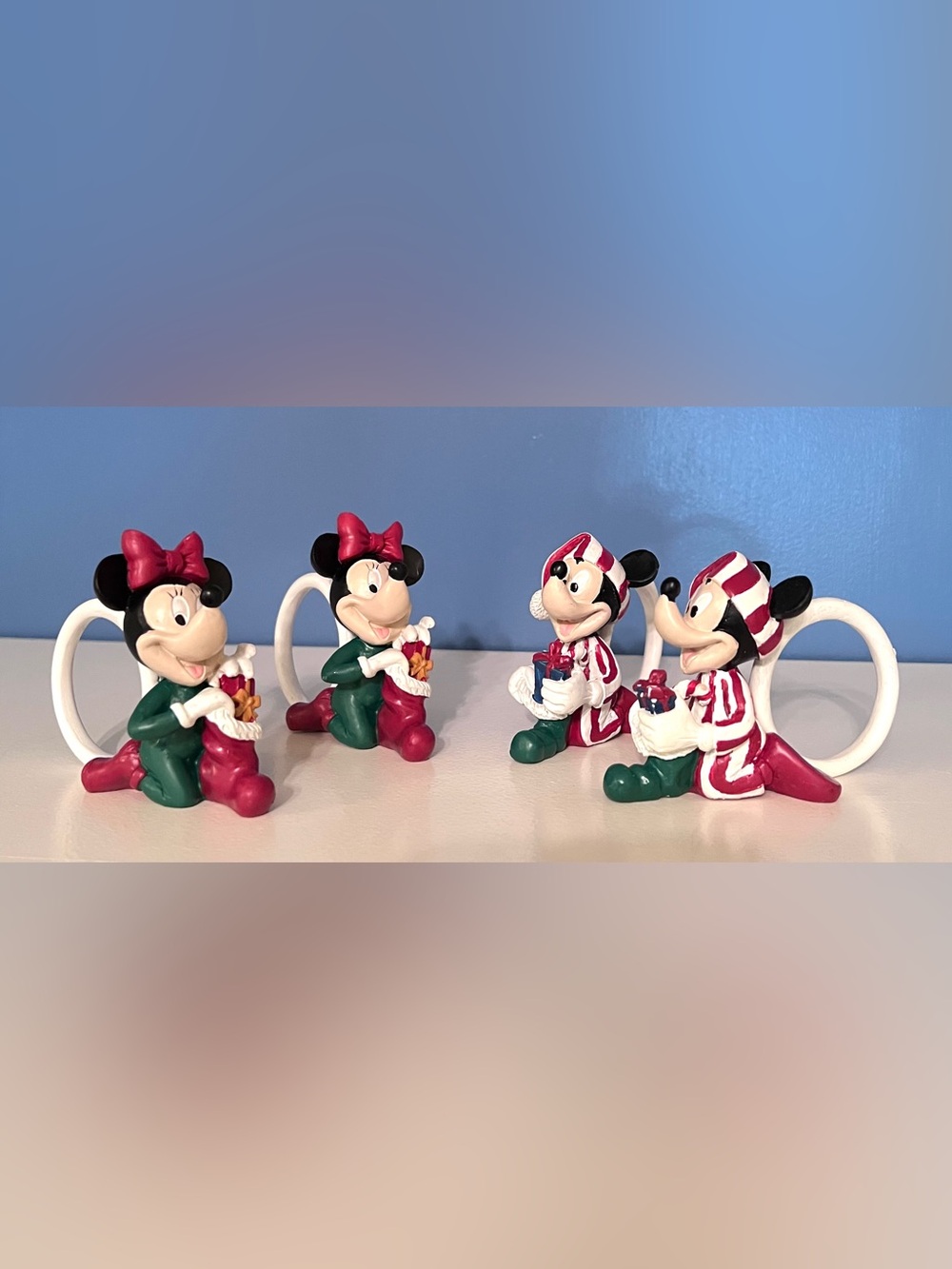 Mickey Night Before Christmas Napkin Ring Set of 4